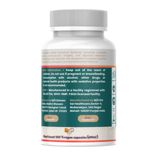 🔬 Organic Berberine Capsules– Blood Sugar & amp; Metabolic Support