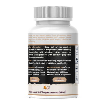 🏔️ Organic Himalayan Shilajit – Natural Vitality & Energy Support