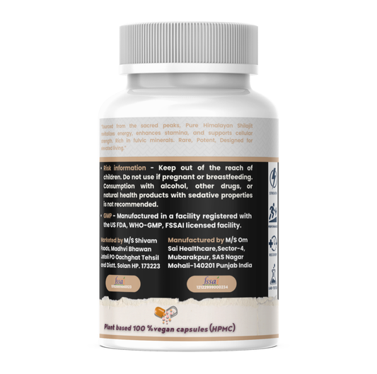 🏔️ Organic Himalayan Shilajit – Natural Vitality & Energy Support