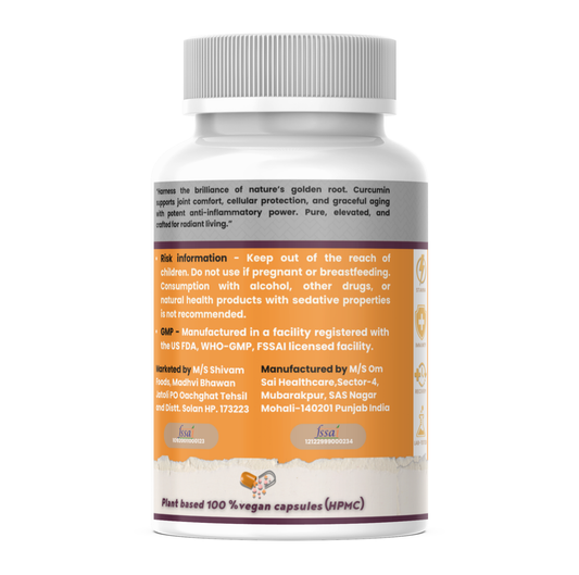 ✨ Organic Curcumin Capsules – Anti-Inflammatory & Antioxidant Support