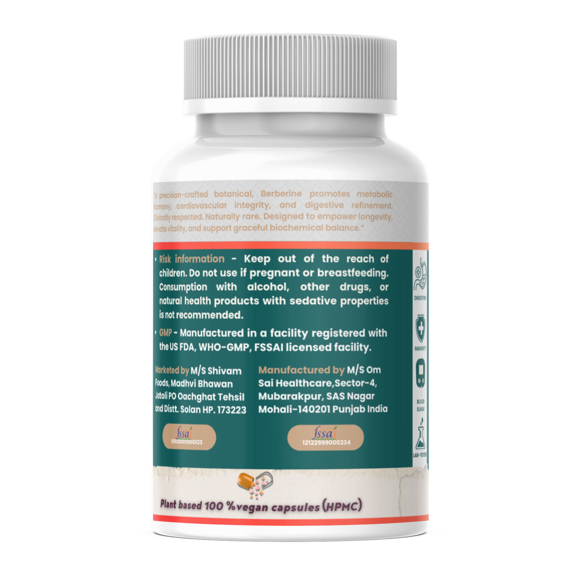 🔬 Organic Berberine Capsules– Blood Sugar & amp; Metabolic Support